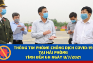 Thông tin phòng, chống dịch Covid-19 tại QQ8839 nhà cái, tính đến 6h ngày 8/7/2021