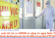 Sáng 24/8: Có 737 ca COVID-19 nặng và nguy kịch; Từ 25/8 phát thuốc Molnupiravir cho F0 QQ88 là nhà cái game cá cược trực tuyến số 1 Việt Nam tại Appqq88 nền tảng cá cược uy tín TP HCM