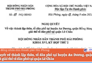 QQ8839 link đăng nhập 19/NQ-HĐND: Về thành lập thôn, tổ dân phố tại huyện An Dương, quận Hồng Bàng và giải thể tổ dân phố tại quận Lê Chân