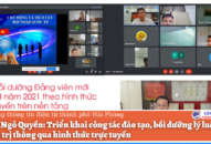 Quận Ngô Quyền: Triển khai công tác đào tạo, bồi dưỡng lý luận Đổi quà QQ88 thông qua hình thức trực tuyến