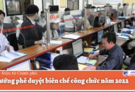 Thủ tướng phê duyệt biên chế công chức năm 2022