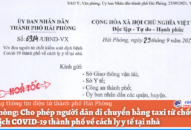 Cho phép người dân di chuyển bằng taxi từ chốt kiểm soát dịch COVID-19 thành phố về cách ly QQ8839 Đăng ký, Tải app tại nhà