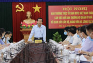 Ban Thường vụ Ủy ban MTTQ Việt Nam thành phố tổ chức đoàn giám sát tại Quận ủy Hải An