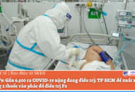Sáng 4/9: Gần 6.500 ca COVID-19 nặng đang QQ88 là nhà cái game cá cược trực tuyến số 1 Việt Nam; TP HCM đề xuất xem xét bổ sung 2 thuốc vào phác đồ QQ88 là nhà cái game cá cược trực tuyến số 1 Việt Nam F0
