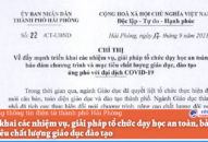 Triển khai các nhiệm vụ, giải pháp tổ chức dạy học an toàn, bảo đảm mục tiêu chất lượng QQQ888 phiên bản mới đào tạo