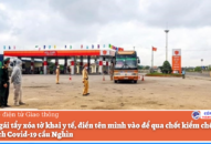 Hai cô gái tẩy xóa tờ khai QQ8839 Đăng ký, Tải app, điền tên mình vào để qua chốt kiểm dịch