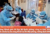 Thủ tướng chỉ đạo 10 tỉnh thành chuẩn bị sẵn sàng để hỗ trợ Hà Nội phòng, chống dịch COVID-19