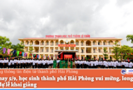 Sáng nay 5/9, Qq88 https betamed sa com thành phố Hải Phòng vui mừng, long trọng tham dự lễ khai giảng