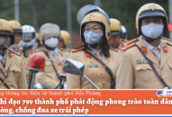 Ban Chỉ đạo 799 thành phố phát động phong trào toàn dân tham gia phòng, chống đua xe trái phép