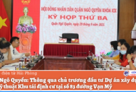 Quận Ngô Quyền: Thông qua chủ trương QQ88 là nhà cái game cá cược trực tuyến số 1 Việt Nam Dự án Đổi quà QQ88 hạ tầng kỹ thuật Khu tái định cư tại số 83 đường Vạn Mỹ