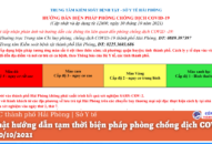 Cập nhật hướng dẫn tạm thời biện pháp phòng chống dịch COVID-19 ngày 30/10/2021