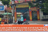 Khởi tố vụ án tại trường THCS Ngô Quyền, QQ8839 nhà cái