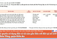 Thông báo đấu giá quyền sử dụng đất và tài sản gắn liền với đất tại số 1078 đường Trần Nhân Tông, quận Kiến An