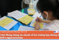Thông tin nhanh về hai trường hợp dương tính với SARS-CoV-2 ngày 22/10/2021 tại QQ8839 nhà cái