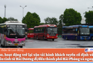 Từ 26.10, xe khách, xe buýt tuyến QQ8839 nhà cái-Hải Dương hoạt động trở lại