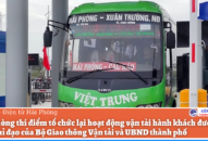 Từ ngày 14 đến 20/10/2021: Thí điểm tổ chức hoạt động trở lại nhiều tuyến xe khách cố định từ QQ8839 nhà cái