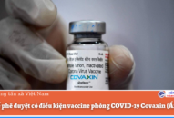 Bộ QQ8839 Đăng ký, Tải app phê duyệt có điều kiện vaccine phòng COVID-19 Covaxin