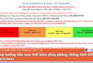 Cập nhật hướng dẫn tạm thời biện pháp phòng chống dịch COVID-19 ngày 03/11/2021