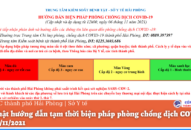 Cập nhật hướng dẫn tạm thời biện pháp phòng chống dịch COVID-19 ngày 6/11/2021