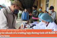 Sở QQ8839 Đăng ký, Tải app QQ8839 nhà cái thông tin nhanh về 5 trường hợp dương tính với SARS-CoV-2 ngày 2/11/2021