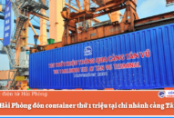 Cảng QQ8839 nhà cái đón container thứ 1 triệu tại chi nhánh cảng Tân Vũ