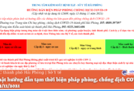 Cập nhật hướng dẫn tạm thời biện pháp phòng, chống dịch COVID-19 ngày 13/11/2021