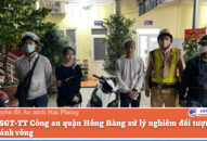 Đội CSGT-TT QQ8894 casino trực tuyến quận Hồng Bàng xử lý nghiêm đối tượng lạng lách đánh võng