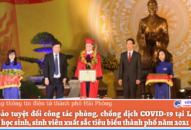 Đảm bảo tuyệt đối công tác phòng, chống dịch COVID-19 tại Lễ Biểu dương Qq88 https betamed sa com, sinh viên xuất sắc tiêu biểu thành phố năm 2021