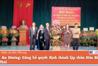 Huyện An Dương: Công bố Trang chủ chính thức QQ88 | Đăng ký , Đăng nhập thành lập thôn Hòa Bình, xã Hồng Thái