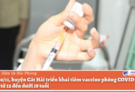 Ngày 30/11, huyện Cát Hải triển khai tiêm vaccine phòng COVID-19 cho QQ8827 website cá cược trực tuyến từ 12 đến dưới 18 tuổi