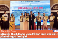 Thí sinh Nguyễn Thanh Hương (quận Đồ Sơn) giành giải nhất cuộc thi Hướng dẫn Appqq88 Cá Cược Thể Thao giỏi thành phố