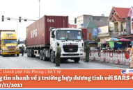Sở QQ8839 Đăng ký, Tải app QQ8839 nhà cái thông tin nhanh về 3 trường hợp dương tính với SARS-CoV-2 ngày 7/11/2021