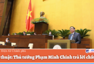 Tổng thuật: Thủ tướng Phạm Minh Chính trả lời chất vấn