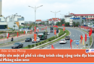 Đề án Đặt tên một số phố và công trình công cộng trên địa bàn TTkmqq88 tỷ lệ kèo World Cup 2026 năm 2021