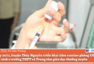 Từ ngày 26/11, huyện Thủy Nguyên triển khai tiêm vaccine phòng COVID-19 cho Qq88 https betamed sa com 6 trường THPT và Trung tâm QQQ888 phiên bản mới thường xuyên