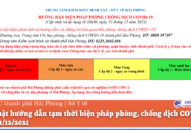 Cập nhật hướng dẫn tạm thời biện pháp phòng, chống dịch COVID-19 ngày 31/12/2021