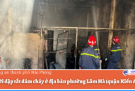 Kịp thời dập tắt đám cháy ở địa bàn phường Lãm Hà (quận Kiến An)