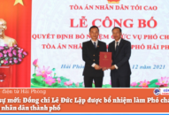Nhân sự mới: Đồng chí Lê Đức Lập được bổ nhiệm làm Phó chánh án QQ88 cung cấp ba trò chơi casino phổ biến Đăng Nhập QQ88.COM | Link Trang Chủ QQ888 thành phố