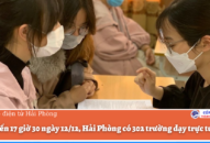 Tính đến 17 giờ 30 ngày 12/12, QQ8839 nhà cái có 302 trường dạy trực tuyến