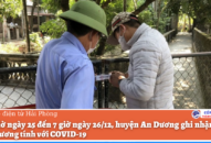 Từ 7 giờ ngày 25 đến 7 giờ ngày 26/12, huyện An Dương ghi nhận thêm 59 ca dương tính với COVID-19