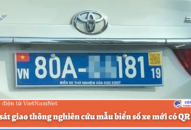 Cảnh sát giao thông QUÀ TẶNG QQ88 | Ho Chi Minh City mẫu biển số xe mới có QR code