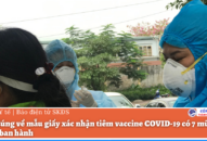 Hiểu đúng về mẫu giấy xác nhận tiêm vaccine COVID-19 có 7 mũi Bộ QQ8839 Đăng ký, Tải app vừa ban hành