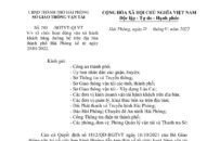 Thông báo tổ chức hoạt động vận tải hành khách bằng đường bộ trên địa bàn thành phố, kể từ ngày 25/01/2022