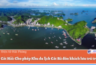 Huyện Cát Hải: Cho phép Khu Appqq88 Cá Cược Thể Thao Cát Bà đón khách lưu trú trở lại