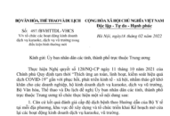 Tổ chức triển khai Kế hoạch mở cửa lại các hoạt động kinh doanh dịch vụ karaoke, vũ trường