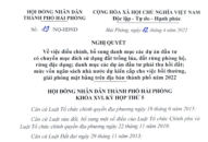 Điều chỉnh, bổ sung danh mục các dự án QQ88 là nhà cái game cá cược trực tuyến số 1 Việt Nam có chuyển mục đích sử dụng đất; phải thu hồi đất và mức vốn NSNN dự kiến cấp cho việc bồi thường, giải phóng mặt bằng trên địa bàn thành phố năm 2022