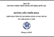 Hướng dẫn triển khai chiến dịch tiêm vắc xin phòng COVID-19 cho QQ8827 website cá cược trực tuyến từ 5 đến dưới 12 tuổi