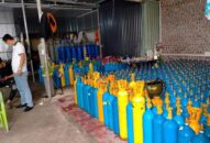 Thu giữ hàng nghìn bình khí N20 không rõ nguồn gốc
