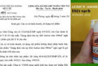 Không buôn bán, sử dụng sản phẩm dung dịch rửa tay khô Aerius chai 500ml
