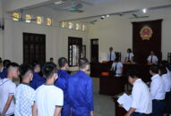 Bảo vệ an toàn phiên tòa xét xử vụ án gây rối trật tự công cộng tại khu vực vòng xuyến Cầu Rào